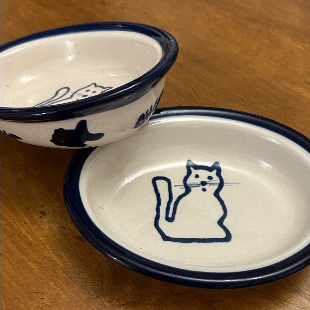Cat Bowls, Set of 2